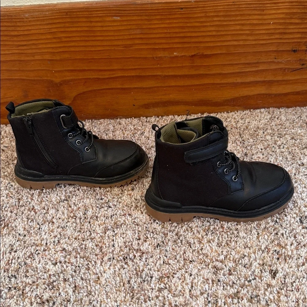 Wonder Nation Black Boots Kids Size 11